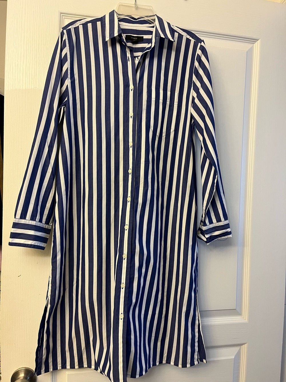 NEW J.Crew Blue and White Striped XXS Shirt Dress